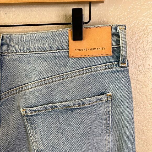 NWT Citizens of Humanity Jolene Womens 31 Bluejay High Rise Straight Distressed - Picture 12 of 16